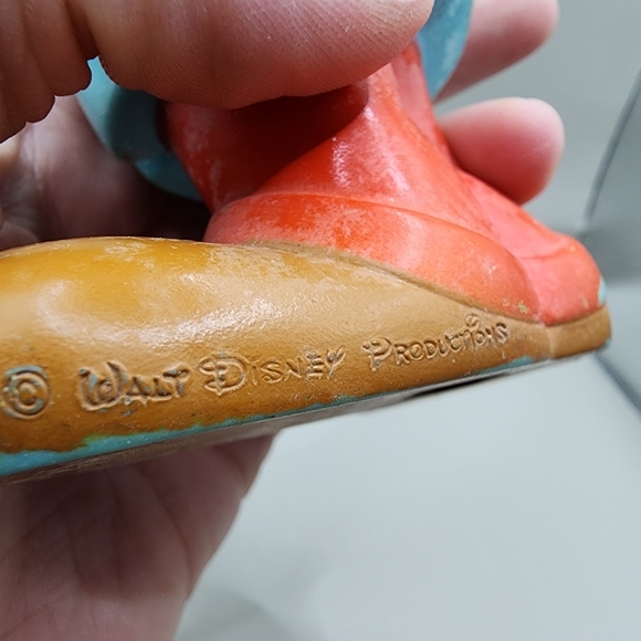 Vintage Mickey Mouse Moveable Arm & Head 6" Plastic Figure Toy - Picture 7 of 9